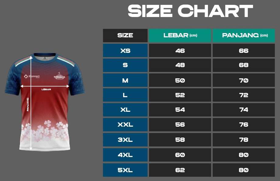 Size Chart Jersey